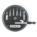 STANLEY SET 7 INSERTI AVVITATORE IN BOX CON PORTAINSERTI 1-68-737 