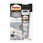 Pattex Silicone Sigillante Acetico Auto e Nautica Nero per Vetri Fanali 50ml