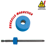 FERMEC MAG.6 RONDELLA BLU MAGNETICA PER INSERTI E CACCIAVITI DIAMETRO 6,5 MM