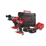 Milwaukee Trapano percussione 18V + Avvitatore impulsi 1/4 FUEL M18FPP2A-502X