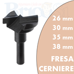 FRESA PER LEGNO FORO INCASSO CERNIERE MOBILI ANTE CUCINA ARMADIO 26 30 35 38 mm