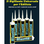 ELASTIK SIGILLANTE UNIVERSALE TETTI TEGOLE GUAINA CEMENTO LAMIERA PVC 310ML 