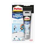 PATTEX Silicone acetico Bagni e Cucine Bianco Antimuffa vetro metallo legno 50ml