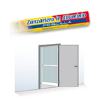 KIT ZANZARIERA TELAIO IN ALLUMINIO PER PORTA A BATTENTE 100X240CM RIDUCIBILE