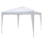 Gazebo Pieghevole Richiudibile a fisarmonica 3x3 mt in metallo Bianco Verde