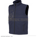 Gilet uomo smanicato da Lavoro Blu impermeabile traspirante antivento Bali