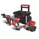 Milwaukee Trapano Avvitatore Tassellatore Smerigliatrice 3 batterie Trolley 1/2 M18 FPP4A-503P