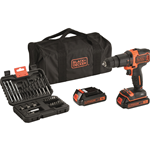 Black&Decker Trapano avvitatore a percussione 2 batterie 18V litio EGBL188BS32-Q